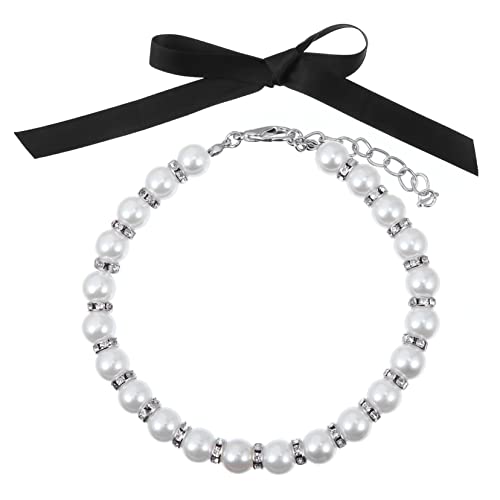 OATIPHO 1 Satz Perlenhalsband Für Haustiere Für Kleine Hunde Perle Haustiere Hund Kette Perlenhalsband Für Große Hunde Haustierperle Imitationsperlen Gürtel Weiß OATIPHO 1 Satz Perlenhalsband Für Haustiere Für Kleine Hunde Perle Haustiere Hund Kette Perlenhalsband Für Große Hunde Haustierperle Imitationsperlen Gürtel Weiß von OATIPHO