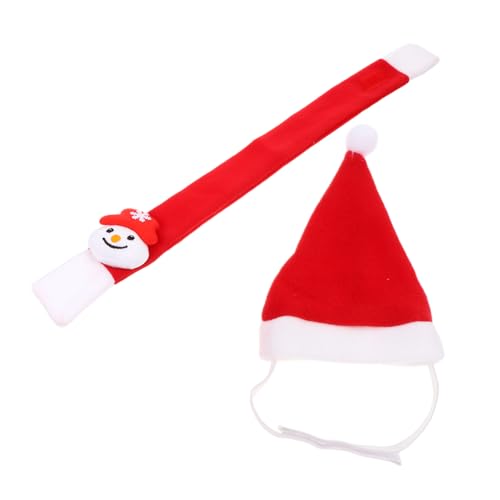 OATIPHO 2-teiliges Weihnachtsmannmütze-schal-Set Für Haustiere Weihnachtliche Partykostüme Für Haustiere Tragbar Für Hunde Und Katzen OATIPHO 2-teiliges Weihnachtsmannmütze-schal-Set Für Haustiere Weihnachtliche Partykostüme Für Haustiere Tragbar Für Hunde Und Katzen von OATIPHO