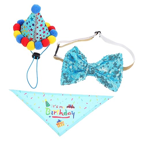OATIPHO Partyzubehör für Hundegeburtstage: Haustier-mütze-schal-Set Glänzendes Polyester-Baumwolle für bis Mittelgroße Haustiere OATIPHO Partyzubehör für Hundegeburtstage: Haustier-mütze-schal-Set Glänzendes Polyester-Baumwolle für bis Mittelgroße Haustiere von OATIPHO