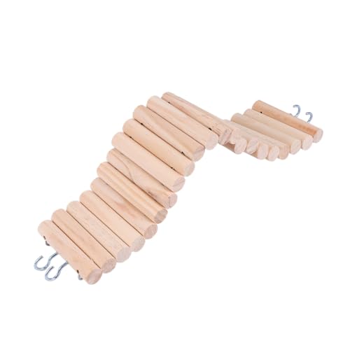 OATIPHO 1stück Holz Kletterbrücke Für Kleintiere Hamster Spielzeug Beweglichkeit Sicheres Und Langlebiges Material Für Nagetiere Und Vögel von OATIPHO