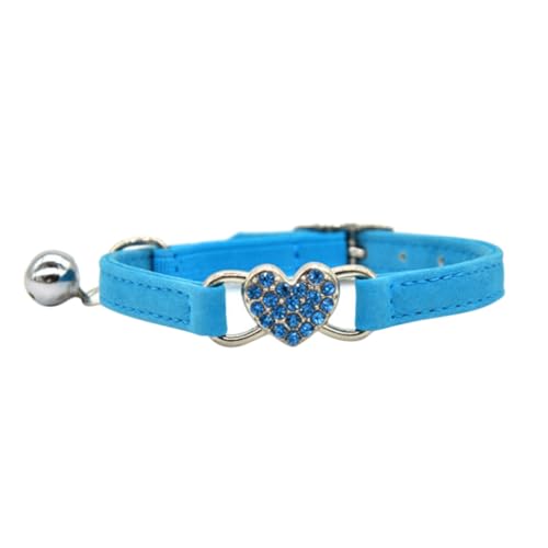 OATIPHO 1stk Katzenkette Aus Strass Aus Samt Kleines Welpenhalsband Liebe Halskette Herzförmige Halskette -Bling- Kleine Hundehalsbänder Kettenblatt Mehrfarbig von OATIPHO