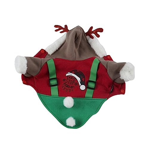 OATIPHO 1stk Kleidung Für Haustiere Weihnachtswelpenhemd Weihnachts-Haustier-Hoodies Weihnachtshund Cosplay Warme Kleidung Aus Welpenvlies Katzenumhang Polyester Mantel Herbst Und Winter OATIPHO 1stk Kleidung Für Haustiere Weihnachtswelpenhemd Weihnachts-Haustier-Hoodies Weihnachtshund Cosplay Warme Kleidung Aus Welpenvlies Katzenumhang Polyester Mantel Herbst Und Winter von OATIPHO