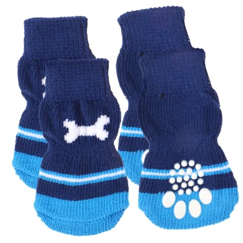 OATIPHO Welpenzubehör Socken 2 Paar Haustiersocken Aus Austauschbarer Baumwolle Für Welpen Pfote Baumwollsocken von OATIPHO