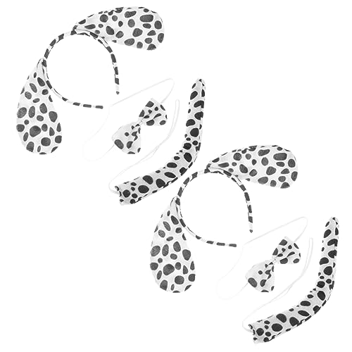 OATIPHO 2 Sätze Dalmatiner Kostüm Set Teiliges Set mit Hundeohren Haarreifen und Fliege für Halloween Fasching und Kostümpartys Lustiges Rollenspiel Accessoire für Mädchen und OATIPHO 2 Sätze Dalmatiner Kostüm Set Teiliges Set mit Hundeohren Haarreifen und Fliege für Halloween Fasching und Kostümpartys Lustiges Rollenspiel Accessoire für Mädchen und von OATIPHO