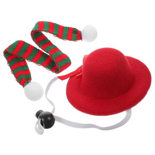 OATIPHO Haustier-Ornament-Set Weihnachtsparty-zubehör Schal und Mütze für Welpen und Eidechsen OATIPHO Haustier-Ornament-Set Weihnachtsparty-zubehör Schal und Mütze für Welpen und Eidechsen von OATIPHO