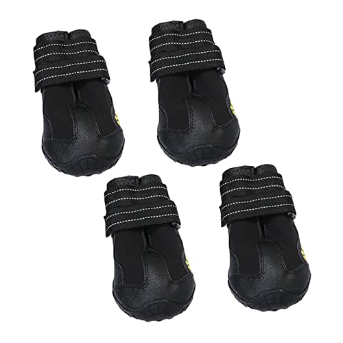 OATIPHO Hundeschuhe Pfotenschutz 4 Stück Haustierschuhe Verschleißfeste Laufsohle Für Ihr Haustier von OATIPHO