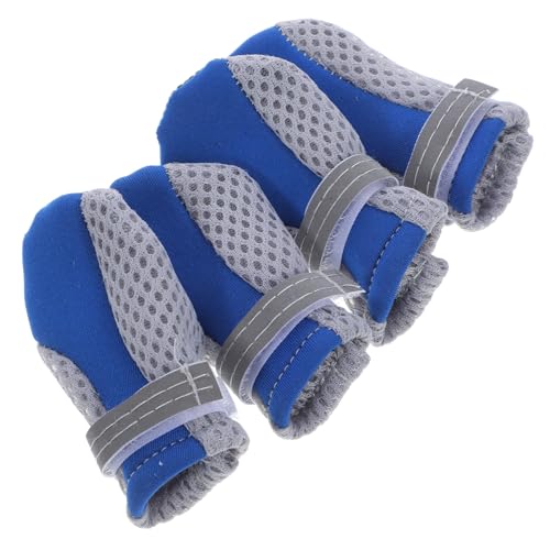 OATIPHO 4 Mesh-Schuhe für Welpen Schuhe für Mesh-Hundeschuhe Welpenschuhe rutschfeste Schuhe Netzschuhe Katzenschuhe Haustierschuhe Schuhschutz für Neoprenanzüge von OATIPHO