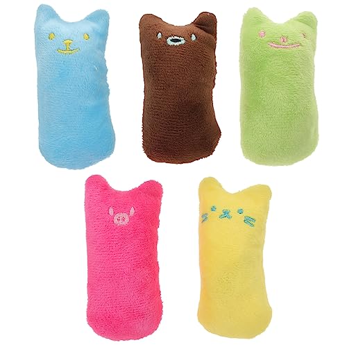 OATIPHO 5st Katzenminze Katzen Spielzeug Katzenbissspielzeug Katze Lecken Spielzeug Heimtierbedarf Katzenkissen Katzenminze Spielzeug Katzen- -Spielzeug Plush Toy Plüsch Katze Lieferungen von OATIPHO