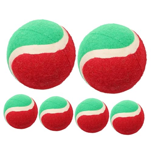 OATIPHO 6st Spielzeugball Für Haustiere Beißspielzeug Hüpfbälle Für Hunde Welpe Wirft Hund Spielt Ball Fußballspielzeug Für Hunde Lustiges Hundespielzeug Welpenball Knoten Gummi Der Hund von OATIPHO