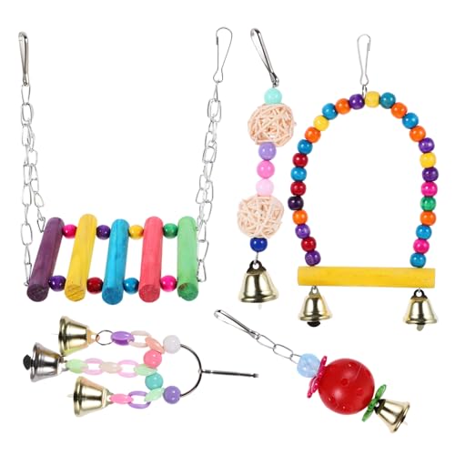 OATIPHO 6stücke Teiliges Papageien-spielzeugset Aus Holz Mit Schaukel Kletterleiter Und Kaumaterial Für Wellensittiche Nymphensittiche Und Andere Vögel Für Aktivität Und Zahnpflege OATIPHO 6stücke Teiliges Papageien-spielzeugset Aus Holz Mit Schaukel Kletterleiter Und Kaumaterial Für Wellensittiche Nymphensittiche Und Andere Vögel Für Aktivität Und Zahnpflege von OATIPHO