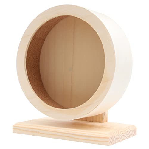 OATIPHO Spielzeug Für Haustiere Mini-laufrad Aus Holz Laufrad rutschfeste Scheibe Für Hamster Eichhörnchen von OATIPHO