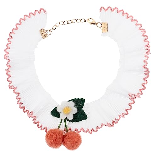 OATIPHO Haustierhalsband-Ornament Hundehalsband Aus Spitze Modisches Kätzchenhalsband Bezauberndes Katzenhalsband Für Partys Leichtes Haustierzubehör von OATIPHO