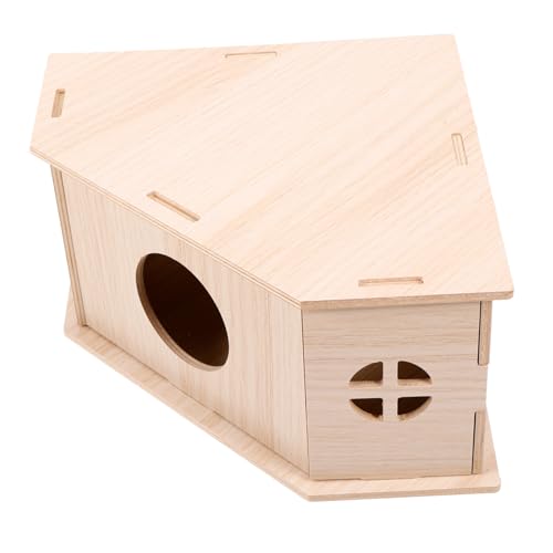 OATIPHO Hamster Versteck Aus Holz Dreieckige Schlafnische Für Kleintiere Für Hamsterkäfige Sicheres Rückzugsort Mit Platz Für Aktivitäten Bietet Komfort Und Unterhaltung OATIPHO Hamster Versteck Aus Holz Dreieckige Schlafnische Für Kleintiere Für Hamsterkäfige Sicheres Rückzugsort Mit Platz Für Aktivitäten Bietet Komfort Und Unterhaltung von OATIPHO