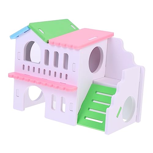 OATIPHO Chinchilla Holz Hause Kreative Rutsche Bunte Hamster Villa Sicher-Lasting OATIPHO Chinchilla Holz Hause Kreative Rutsche Bunte Hamster Villa Sicher-Lasting von OATIPHO