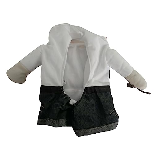 OATIPHO Haustier-Jeans-Outfit Hut Denim für Hunde und Katzen Bequeme Tragegröße Party-Kleidung von OATIPHO