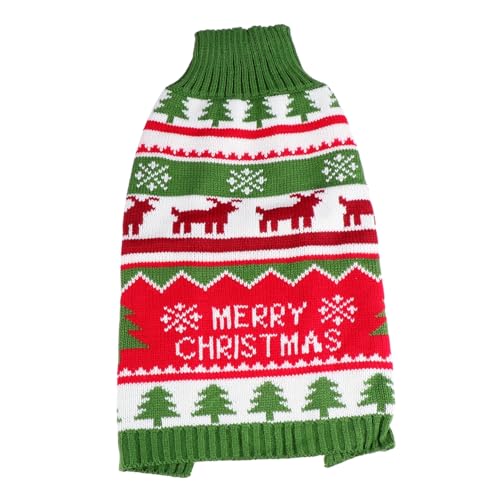 OATIPHO Hundepullover XXL - Weihnachts-hundepullover Strick-hundemantel Mit Elchmuster Tierbedarf von OATIPHO