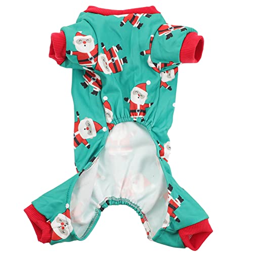 OATIPHO Haustier-Partykostüm Dackel Pyjama weihnachtlicher hundepyjama Mädchen-Shirt Schlafanzug mit Hundefuß Kleidung Pullover Party-Hundetuch Hund Weihnachtstuch warm halten Mantel von OATIPHO