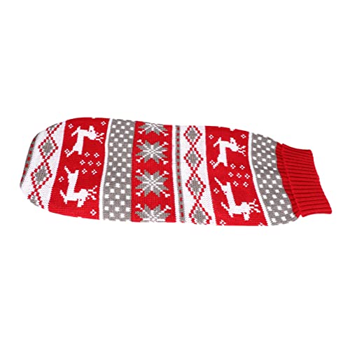 OATIPHO Weihnachtspullover Für Hunde – Gestricktes Elchmuster Haustier-partykostüm – Weihnachtskleidung Für Haustiere OATIPHO Weihnachtspullover Für Hunde – Gestricktes Elchmuster Haustier-partykostüm – Weihnachtskleidung Für Haustiere von OATIPHO
