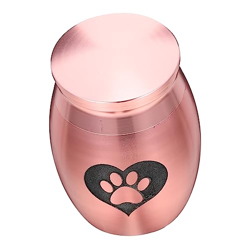OATIPHO Edelstahl-urne für Haustiere Zur Aufbewahrung Von Asche Von Katzen und Hunden Urne mit Rosenmotiv Katzenzubehör von OATIPHO