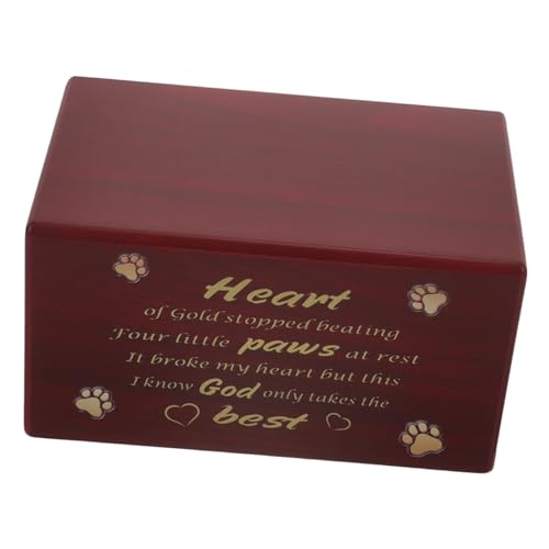OATIPHO Holzurne Für Haustiere Tiergedenkurne Aus Hochwertigem Holz Für Katzen Und Hunde Zur Aufbewahrung Von Asche Und Fotos Elegantes Design Rotbraun OATIPHO Holzurne Für Haustiere Tiergedenkurne Aus Hochwertigem Holz Für Katzen Und Hunde Zur Aufbewahrung Von Asche Und Fotos Elegantes Design Rotbraun von OATIPHO