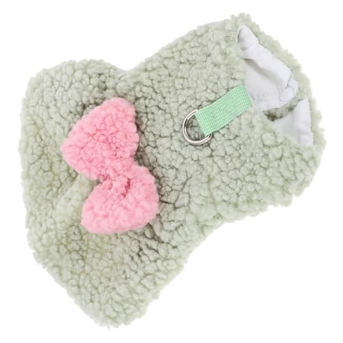 OATIPHO Haustierkleidung Winter Verdickter Warmer Schleifenmuster-traktions- - Und Schnee-Baumwollrock (rosa) Welpenkleidung Süße Hundebekleidung Polyesterfutter Niedlich Schmücken von OATIPHO
