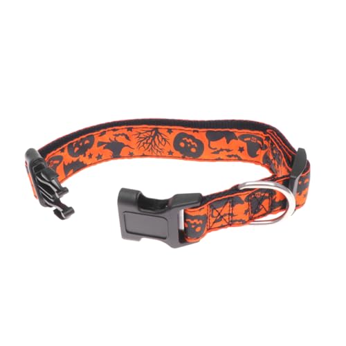 OATIPHO M Größe Halloween Haustierhalsband Hundehalskette Kürbishut Zubehör Für Stilvolle von OATIPHO