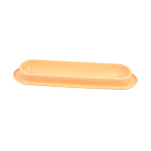 OATIPHO Katzennapf Futterspender Schüssel Käfig Essen Zwinger Hund pet Feeder pet Supplies für Katzen zubehör pet Food Container Haustiernapf Anti-Rutsch-Napf für Haustiere Plastik Yellow von OATIPHO