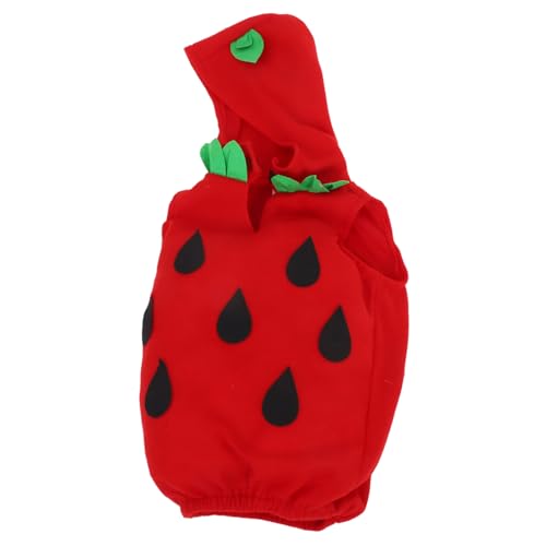 OATIPHO Kawaii Erdbeer Kostüm für Lustiges Frucht Outfit mit Kapuze für Halloween und Aufführungen Geeignet für Jahre Alte Mädchen Leuchtendem Rot von OATIPHO