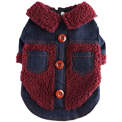 OATIPHO Kleidung für Haustiere für Hunde hundewintermantel Hundejacken für mittelgroße Hunde Winter Winterjacke für Welpen bequemer Hoodie Karierte Jacke Welpenkleidung von OATIPHO