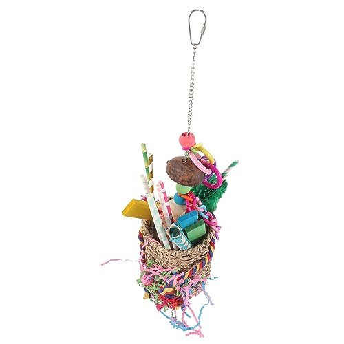 OATIPHO Hängendes Papageien Spielzeug Für Vogelfreunde Kauspielzeug Für Vögel Mit Robustem Design Für Käfige Fördert Spiel Und Beschäftigung Für Wellensittiche Und Nymphensittiche OATIPHO Hängendes Papageien Spielzeug Für Vogelfreunde Kauspielzeug Für Vögel Mit Robustem Design Für Käfige Fördert Spiel Und Beschäftigung Für Wellensittiche Und Nymphensittiche von OATIPHO