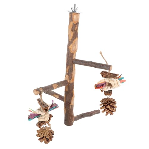 OATIPHO Papageien-Spielzeug Stand Aus Holz Kletterstand Für Vögel Mit Kaustellen Installieren Für Käfige Geeignet Bieten Sie Zusätzlichen Spielraum Für Wellensittiche Und OATIPHO Papageien-Spielzeug Stand Aus Holz Kletterstand Für Vögel Mit Kaustellen Installieren Für Käfige Geeignet Bieten Sie Zusätzlichen Spielraum Für Wellensittiche Und von OATIPHO