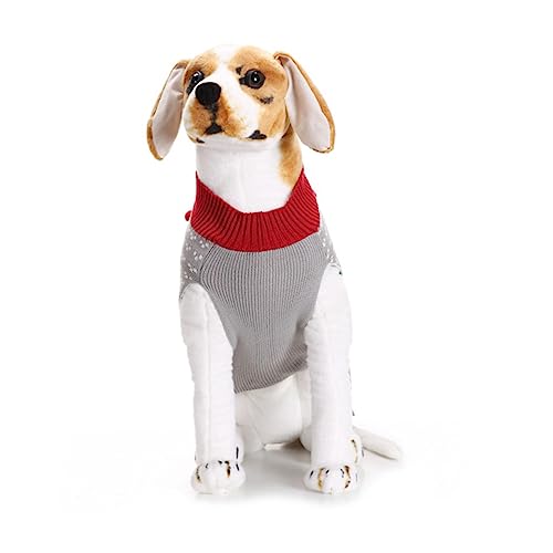 OATIPHO Weihnachtliche Kleidung Hundepullover Für Mittelgroße Hunde Weihnachtsclown-hundepullover Haustier Hund Pullover Bekleidung Hundekleidung Katzen-Outfit Weihnachten Plüschkugel von OATIPHO