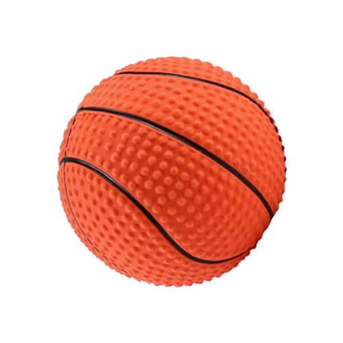 OATIPHO Pet Basketball Spielzeug Zahnärztliches Kauspielzeug Welpe Frisst Spielzeug Kauspielzeug Für Basketball Weiches Haustierspielzeug Hund Tierisches Spielzeug Singen Emulsion Hündchen von OATIPHO