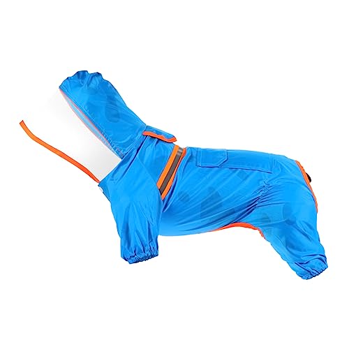 OATIPHO Regenmantel Für Haustiere Regenponcho Kleider wasserdichte Mäntel Für Hunde Atmungsaktives Hundekostüm Outdoor-Poncho Für Haustiere Haustier-Poncho Plane TPU Regenjacke von OATIPHO