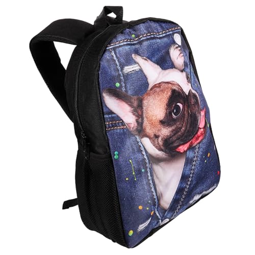 OATIPHO Reise Rucksack für Hunde mit Druck Freizeitrucksack für Studenten Verstellbare Schultergurte Geräumiges Innenfach für Reisen Camping und Alltag von OATIPHO
