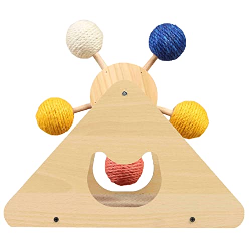 OATIPHO Katzenkratzbrett Riesenrad Katzenzubehör Haustier Spielzeug Hasenspielzeug Spielzeuge Kratzball für Katzen lustiges Kratzbrett Boden den Ball schnappen Katze schlafmatte Schaber von OATIPHO