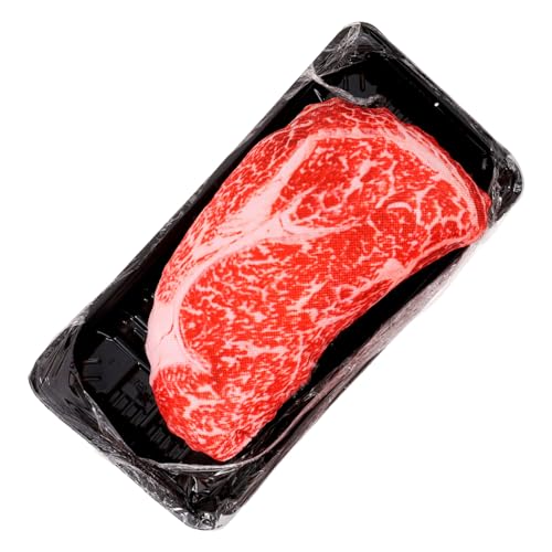 OATIPHO Kauspielzeug für Welpen Realistisches Steak-hundespielzeug mit Quietschendem Geräusch und Bequem für und Große Hunde OATIPHO Kauspielzeug für Welpen Realistisches Steak-hundespielzeug mit Quietschendem Geräusch und Bequem für und Große Hunde von OATIPHO