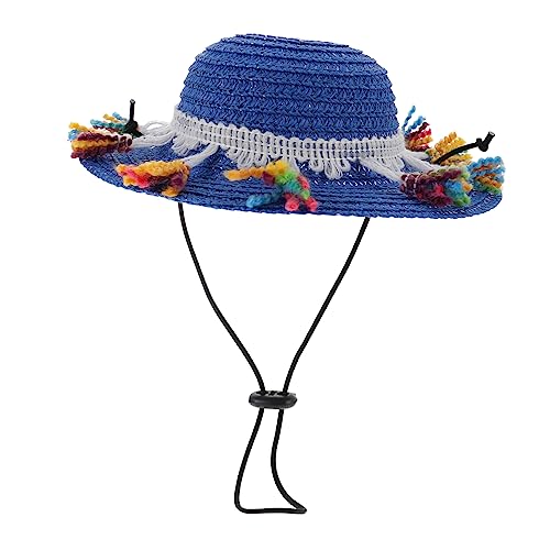 OATIPHO Hund und Kätzchen Haustier Mode-Accessoire Stroh-gewebten Hut Verstellbare Schnur Sonne OATIPHO Hund und Kätzchen Haustier Mode-Accessoire Stroh-gewebten Hut Verstellbare Schnur Sonne von OATIPHO