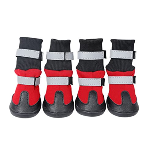 OATIPHO hundeschuhe Hund Anti-Rutsch-Sohle winterliche hundestiefel Regen-Schnee-Hundestiefel Winter Haustier Outdoor-Schuhe Schuhe für Hunde Haustierschuhe Langer Lauf Haustierzubehör von OATIPHO