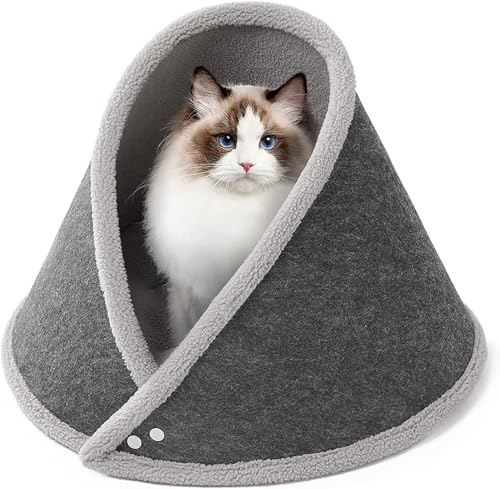 Katzenhaus Höhle,Katzenbett Für Indoor Katzen,Katzenhöhle Katzen Haus,Süßes Halbgeschlossenes Hundebett Mit Abdeckhöhle Und Plüschballspielzeug, Mit Abnehmbarem Kissen,Schlafbett Für Katzen Katzenhaus Höhle,Katzenbett Für Indoor Katzen,Katzenhöhle Katzen Haus,Süßes Halbgeschlossenes Hundebett Mit Abdeckhöhle Und Plüschballspielzeug, Mit Abnehmbarem Kissen,Schlafbett Für Katzen von OATTIS
