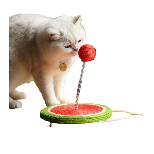 OATTIS Katzen- und Kätzchenspielzeug, lustiger Katzenstab, selbststimulierender, bissfester, selbststimulierender Ball mit großem Chassis und Federbecher von OATTIS