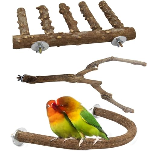 Vogelständer 3Stück Vogel Perch Wilder Traubenstock Kletterzweige Käfig Zubehör Natürlicher Papageien Spielzeug U-Form Stehpfosten Futterspielzeug Kauspielzeug für kleine Vögel Vogelständer 3Stück Vogel Perch Wilder Traubenstock Kletterzweige Käfig Zubehör Natürlicher Papageien Spielzeug U-Form Stehpfosten Futterspielzeug Kauspielzeug für kleine Vögel von OBDKCAN