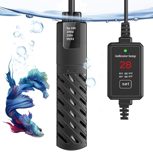OBEST Aquariumheizung mit LED-Temperatur, Thermostatheizung, 100W Aquariumheizung, Heizstab für Aquarien bis 100L, Heizung für Fischbecken und Aquarien OBEST Aquariumheizung mit LED-Temperatur, Thermostatheizung, 100W Aquariumheizung, Heizstab für Aquarien bis 100L, Heizung für Fischbecken und Aquarien von OBEST