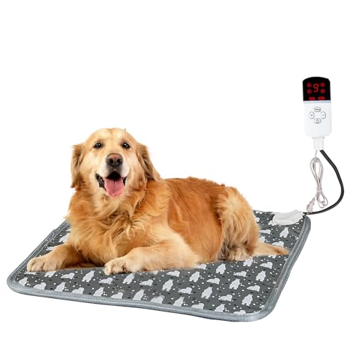 OBEST Haustier Heizkissen, wärmedecke elektrisch für Katze und Hunde, 9 Temperaturstufen 30-50℃, Timing heizdecke für Katzen, wärmekissen elektrisch haustierkatze, hundematte heizung wärmematte Katze OBEST Haustier Heizkissen, wärmedecke elektrisch für Katze und Hunde, 9 Temperaturstufen 30-50℃, Timing heizdecke für Katzen, wärmekissen elektrisch haustierkatze, hundematte heizung wärmematte Katze von OBEST