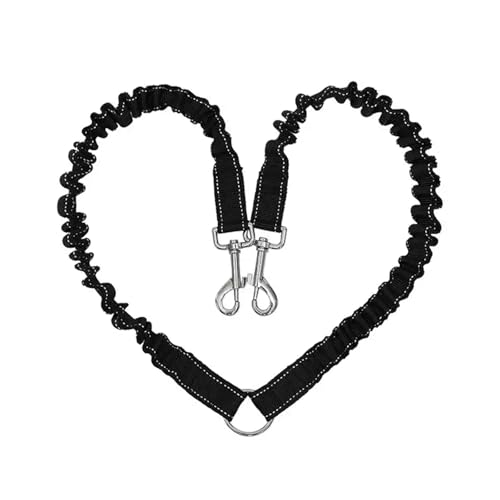 Doppelte Hundeleine zum Spazierengehen, 2 Hunde, kein Verheddern, Doppelleine für 2 Hunde, kein Verheddern, Hundeleine Splitter 2 Wege, Schwarz 2 Hundeleine, Doppelleine für kleine, mittelgroße und Doppelte Hundeleine zum Spazierengehen, 2 Hunde, kein Verheddern, Doppelleine für 2 Hunde, kein Verheddern, Hundeleine Splitter 2 Wege, Schwarz 2 Hundeleine, Doppelleine für kleine, mittelgroße und von OBYJCA