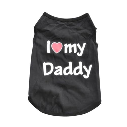 OBiQuzz Hunde-T-Shirts, Haustier-Sommerwesten, „I Love My Mom&Dad“-Hundekleidung mit modischem Aufdruck Katzen Mittelfinger T Shirt (BK2, S) von OBiQuzz