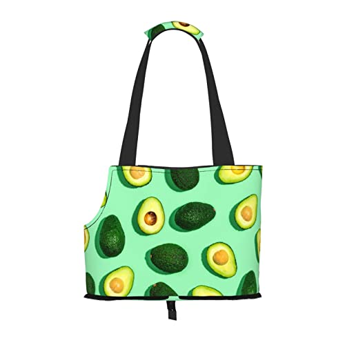 Avocado Fruit Pet Portable Foldable Shoulder Bag, Dog and Cat Carrying Bag, Suitable for Subway Shopping, Etc. von OCELIO