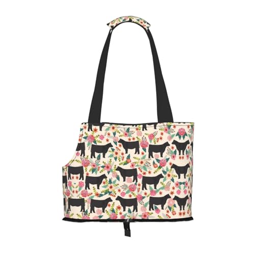 Cattle Farm Sanctuary Pet Portable Foldable Shoulder Bag, Dog and Cat Carrying Bag, Suitable for Subway Shopping, Etc. von OCELIO