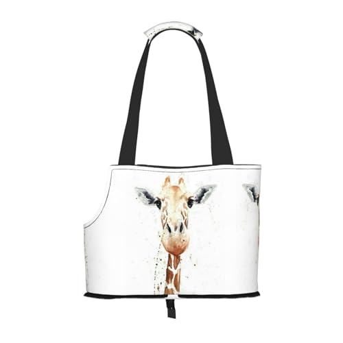 Clever Giraffe Pet Portable Foldable Shoulder Bag, Dog and Cat Carrying Bag, Suitable for Subway Shopping, Etc. von OCELIO