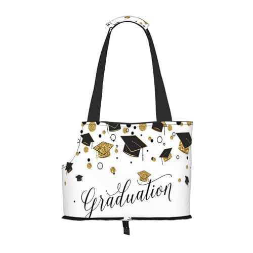 Graduation Congratulations Pet Portable Foldable Shoulder Bag, Dog and Cat Carrying Bag, Suitable for Subway Shopping, Etc. von OCELIO